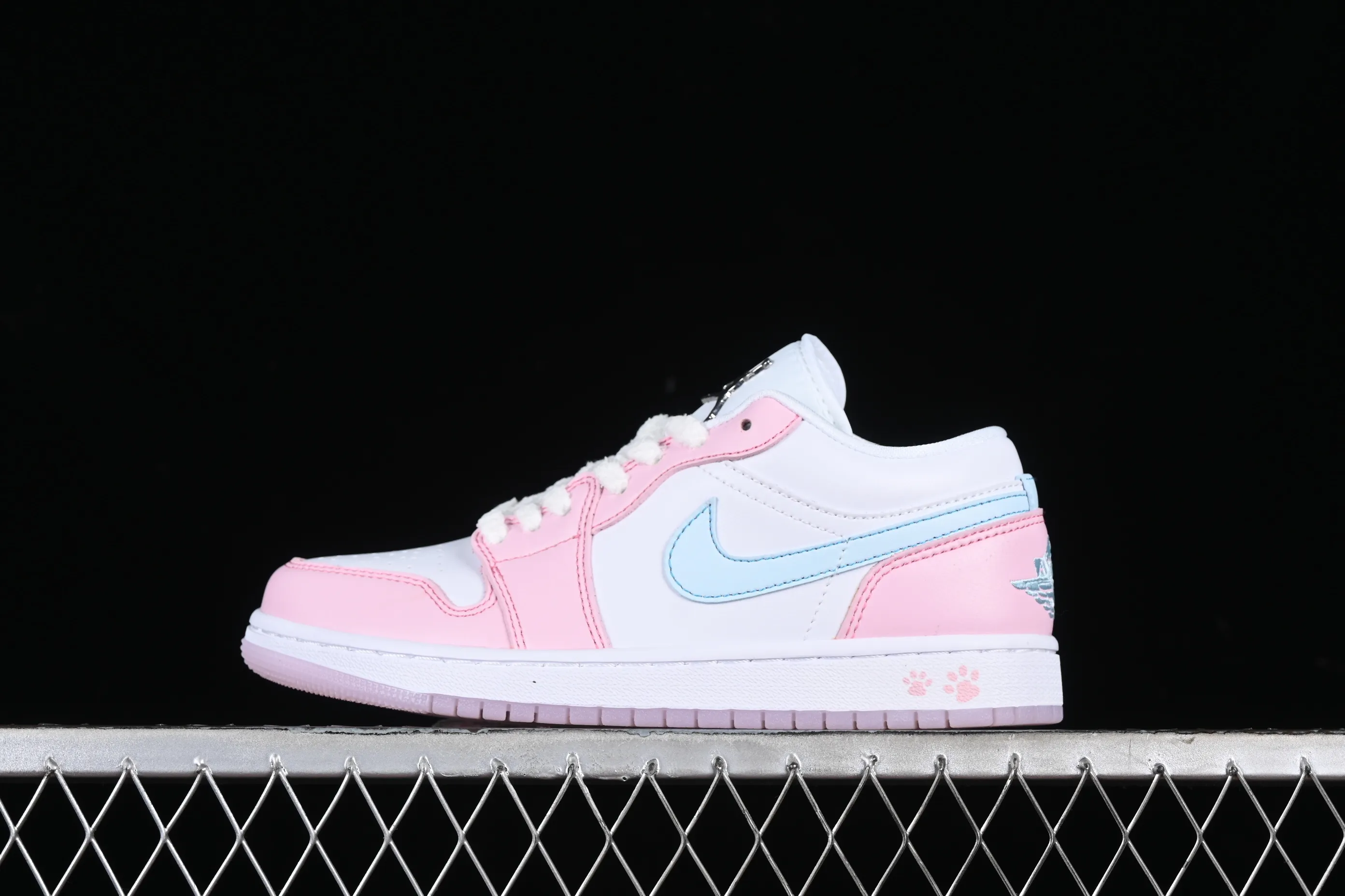 All categories Air Jordan Jordan series basketball shoes Air Jordan 1 Low Z version Air Jordan 1 Low "White/Pink Foam/Glacier Blue" AJ1 Joe 1 Valentine's Day low-top cultural casual sneakers HM3706-141